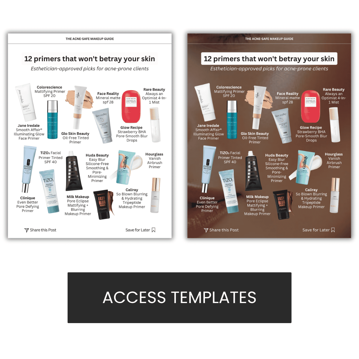 Primer: Acne-Safe Makeup Guide Graphic