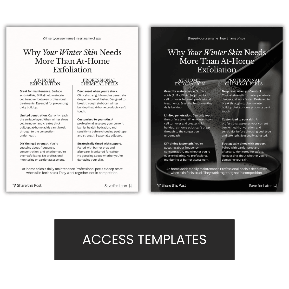 Why Your Winter Skin Needs More Than At-Home Exfoliation | Chemical Peel Graphic