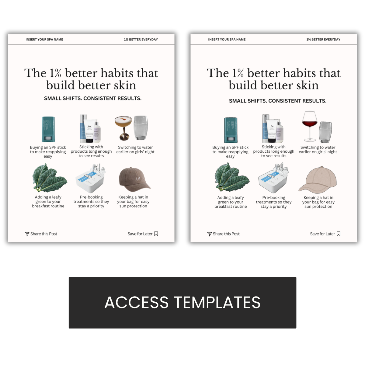 The 1% Better Habits That Build Better Skin Graphic