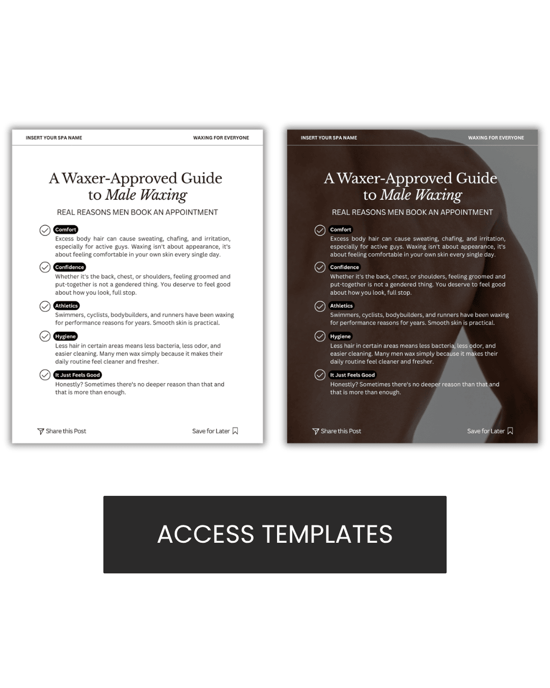 A Waxer-Approved Guide to Male Waxing Graphic