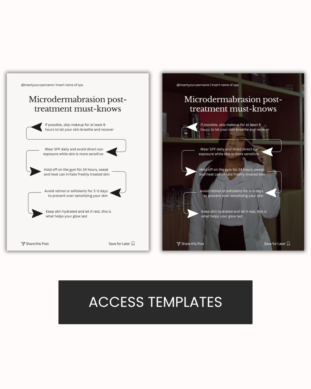 Microdermabrasion post-treatment Graphic