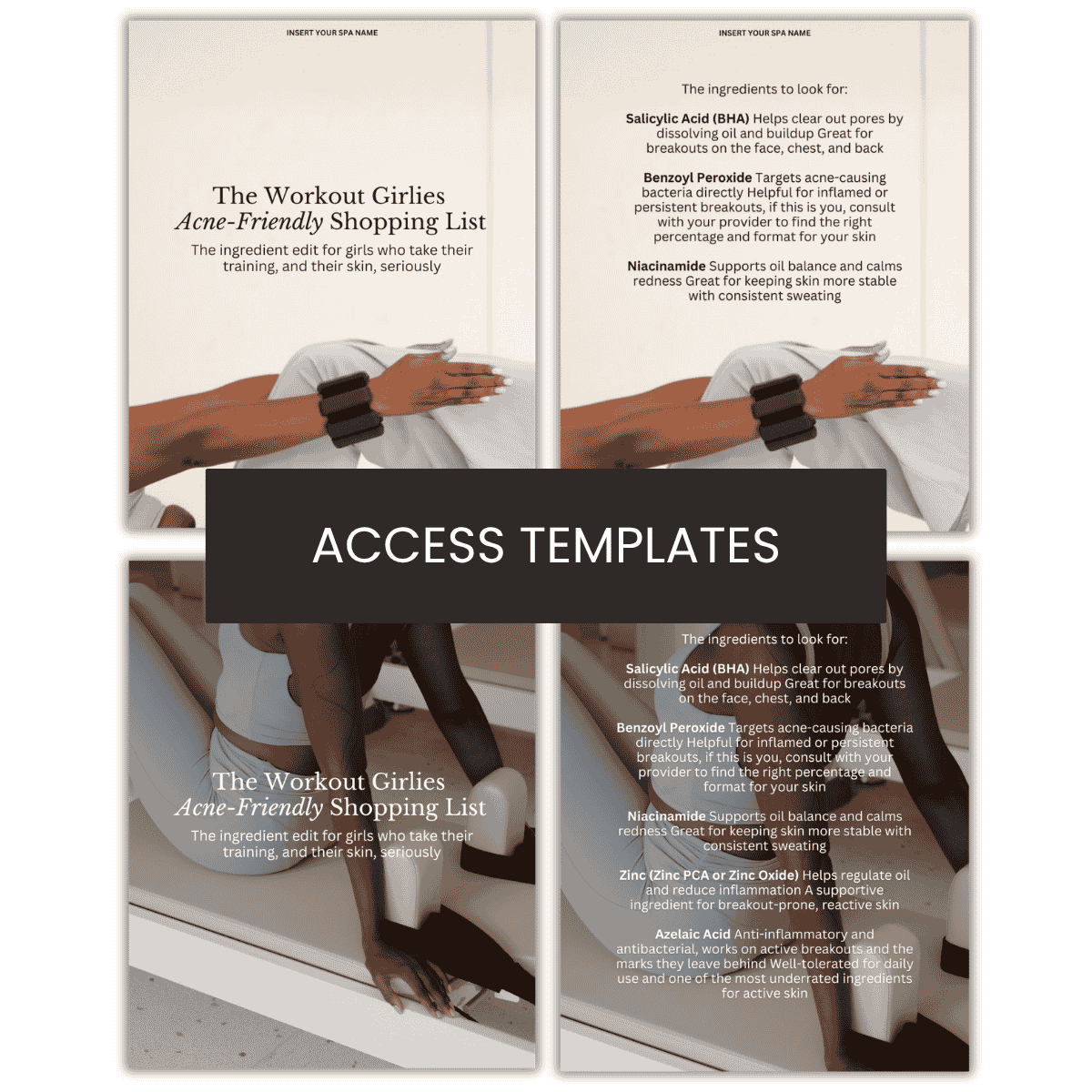 The Workout Girlies Acne-Friendly Shopping List Carousel