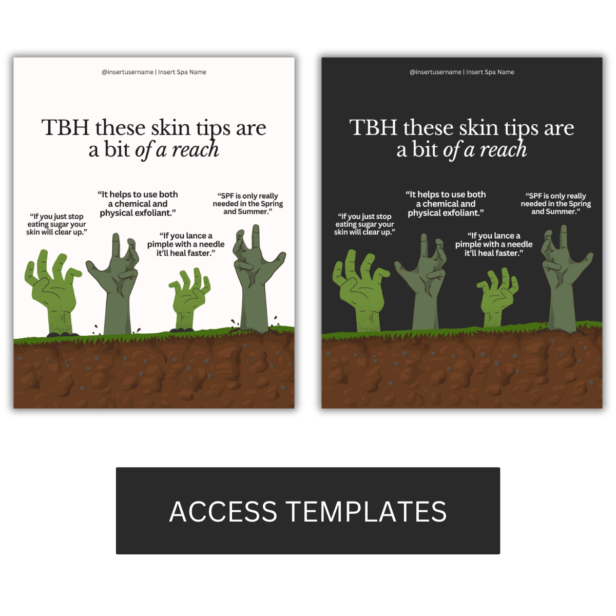 Skincare reach Halloween Graphic