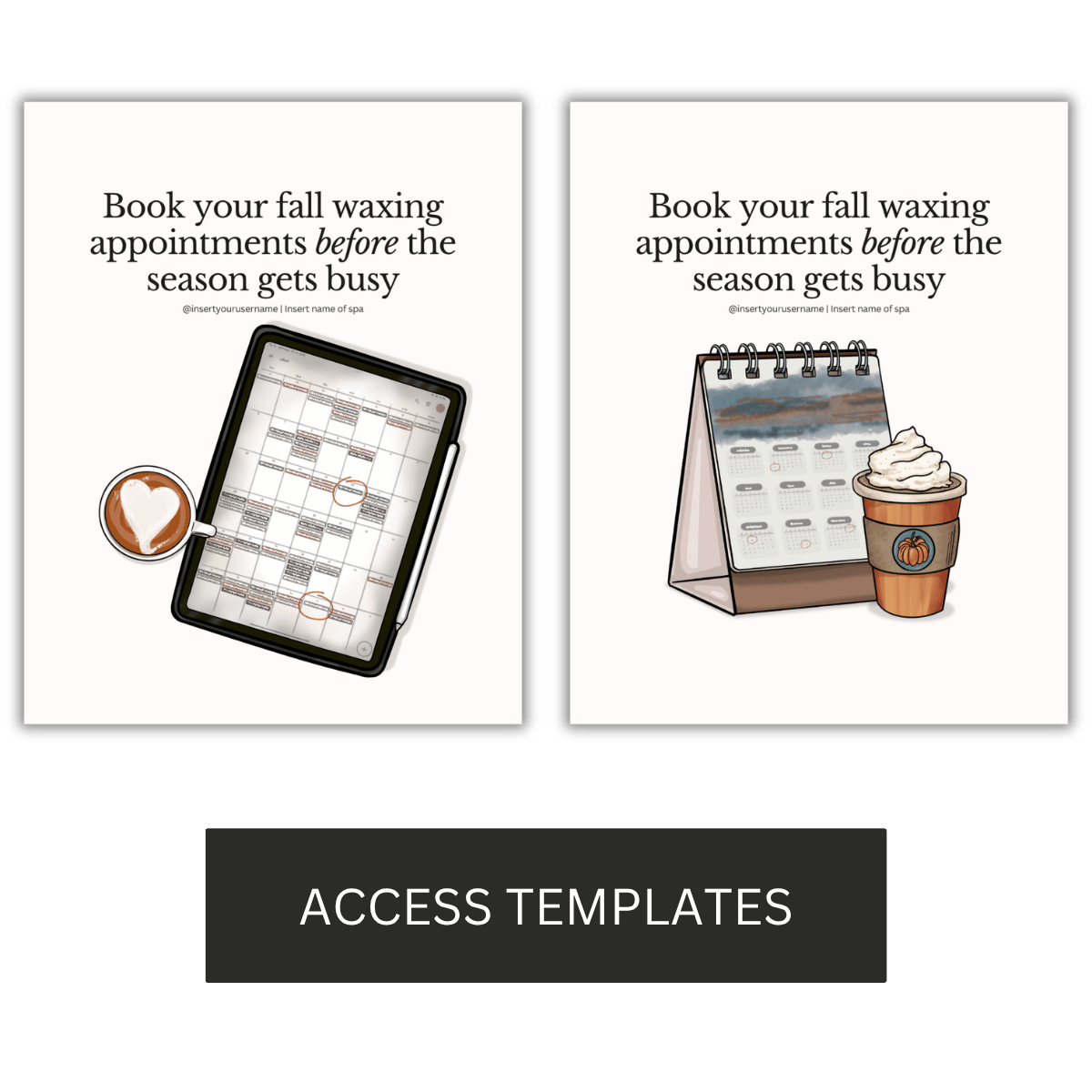 Book your fall waxing appointments before the season gets busy Illustration