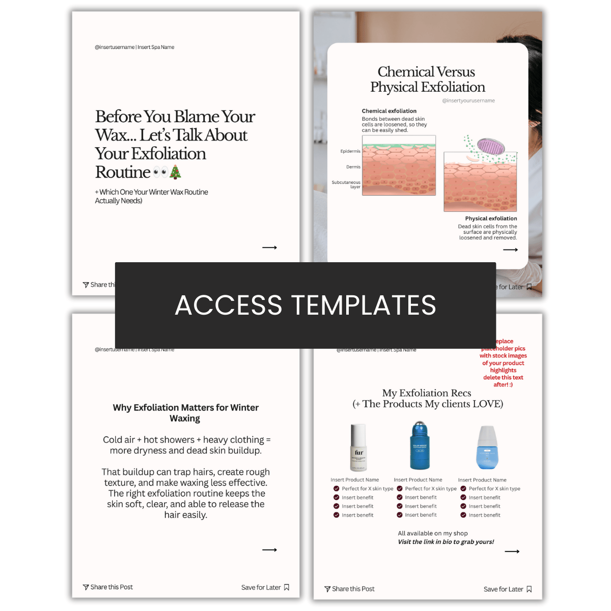 Exfoliation Routine Carousel