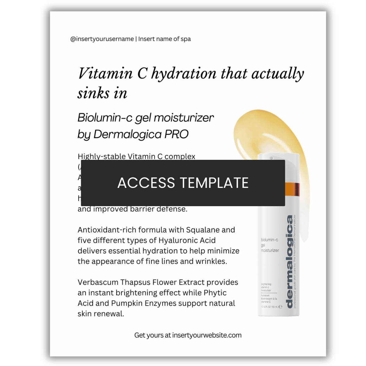 Biolumin-c gel moisturizer  by Dermalogica PRO