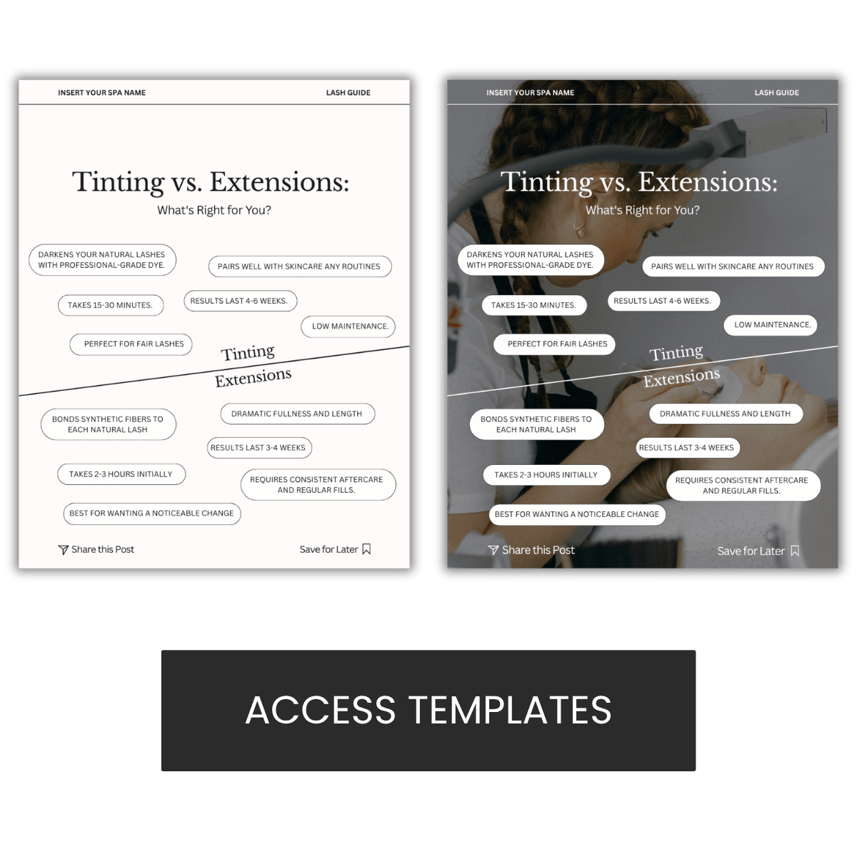 Tinting vs extensions Graphic