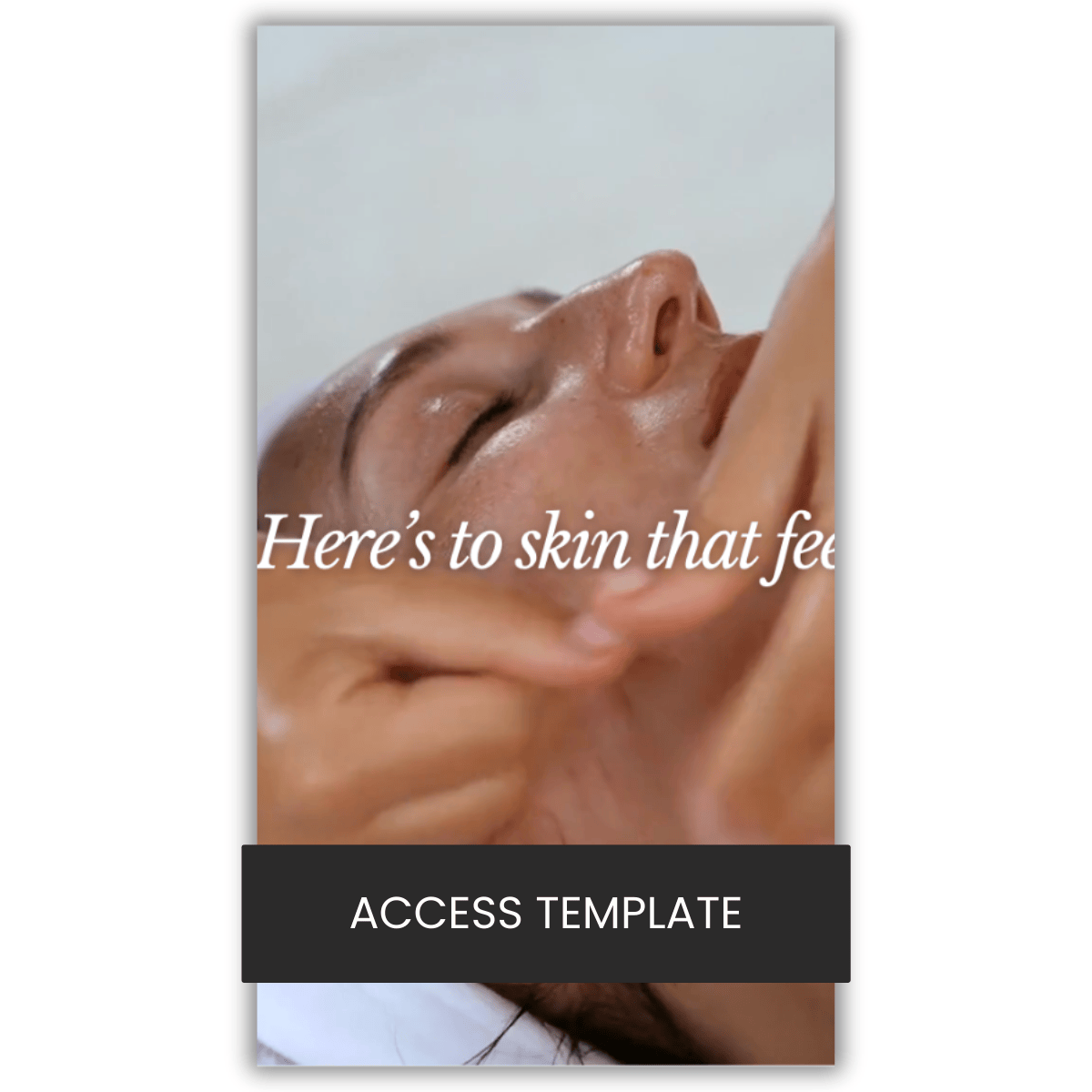 "Here’s to skin that feels supported in 2026." Scrolling Reel Template