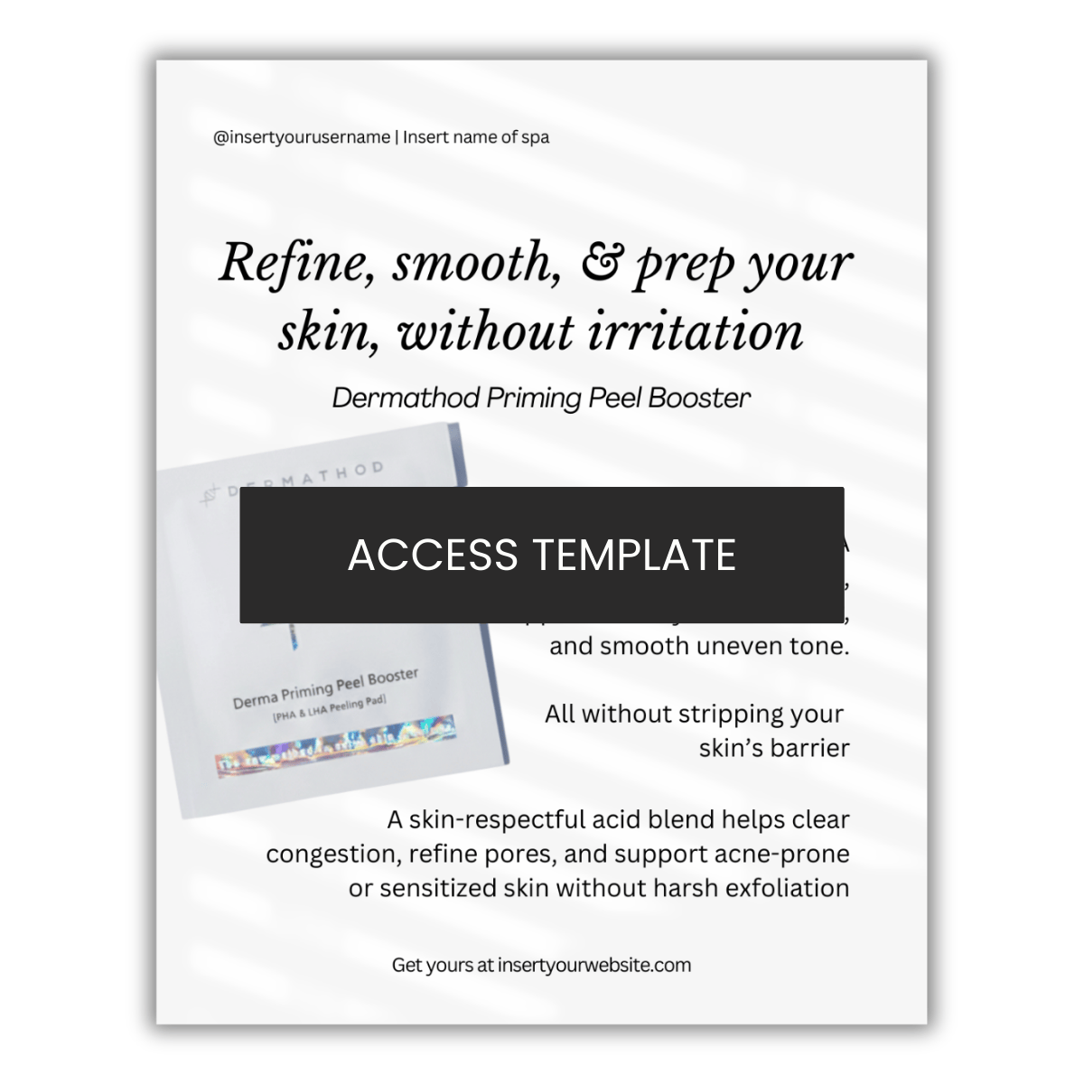 Dermathod Priming Peel Booster Pads