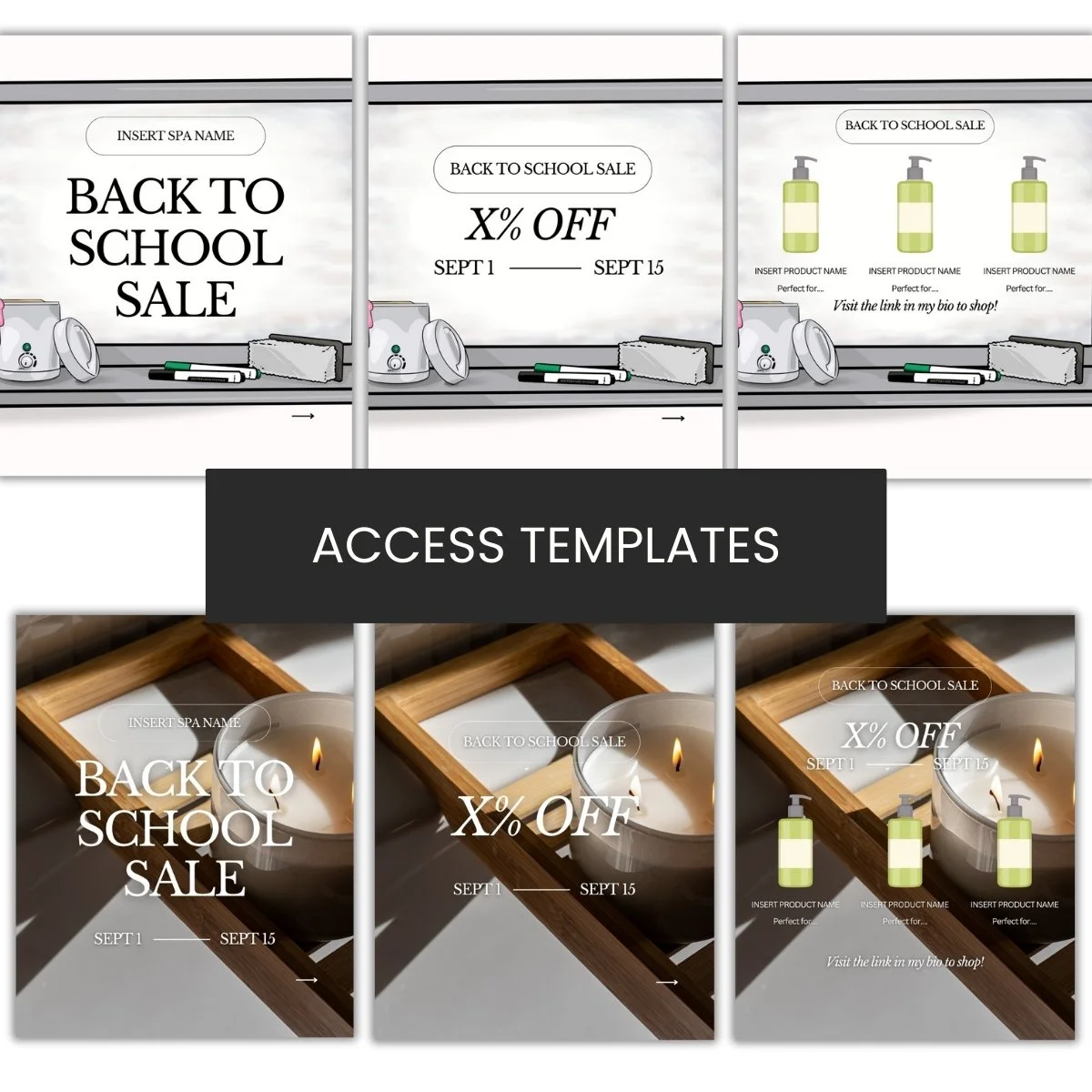 Back To School/ Back To Routine Monthly Promotion Carousel