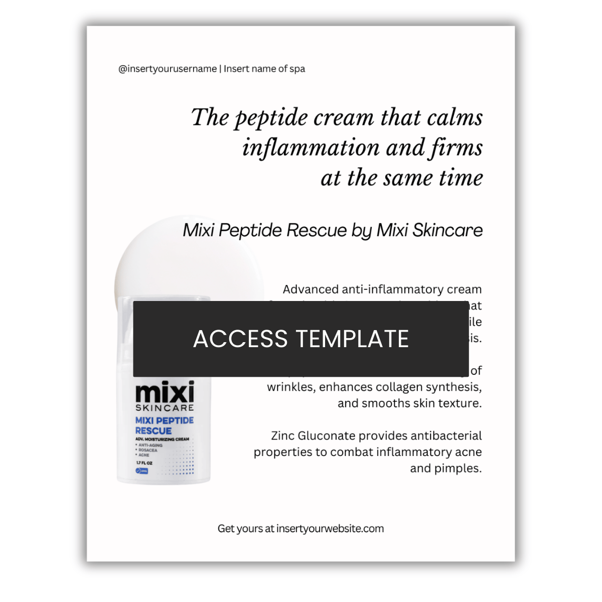 Mixi Peptide Rescue by Mixi Skincare