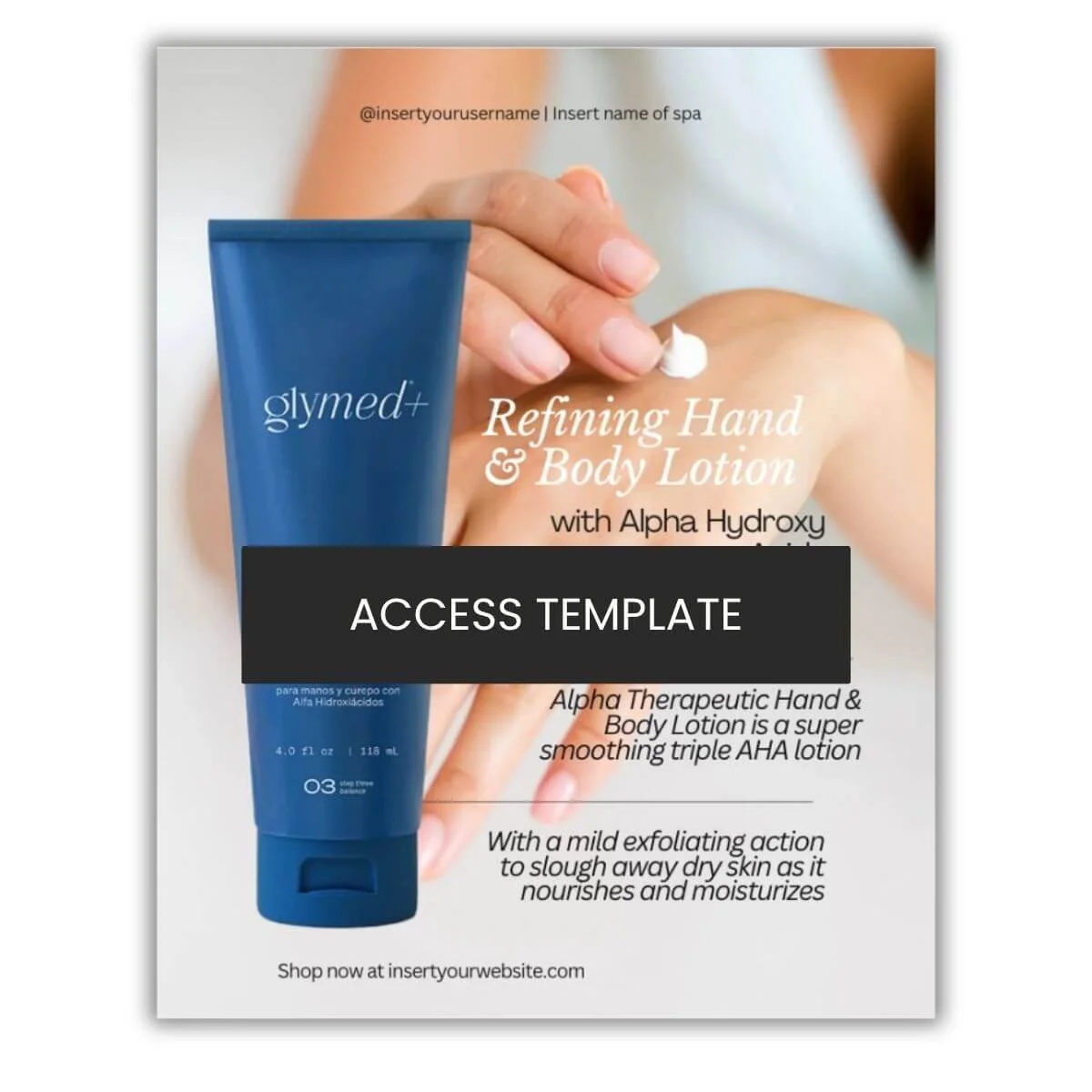 GlyMed Plus Refining Hand & Body Lotion