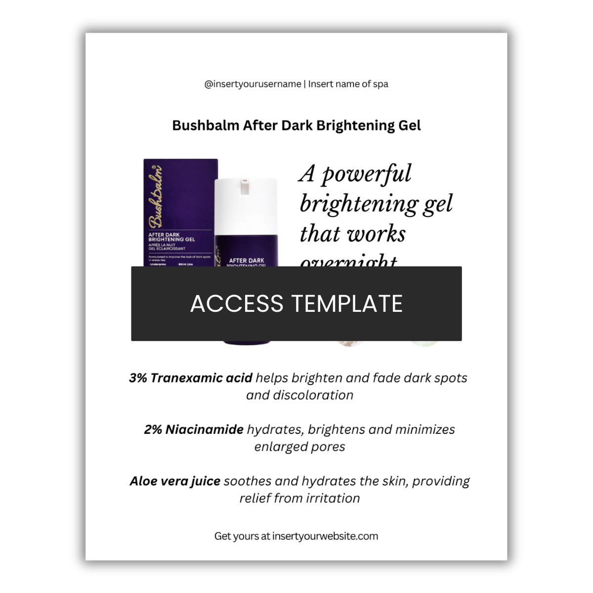 Bushbalm After Dark Brightening Gel