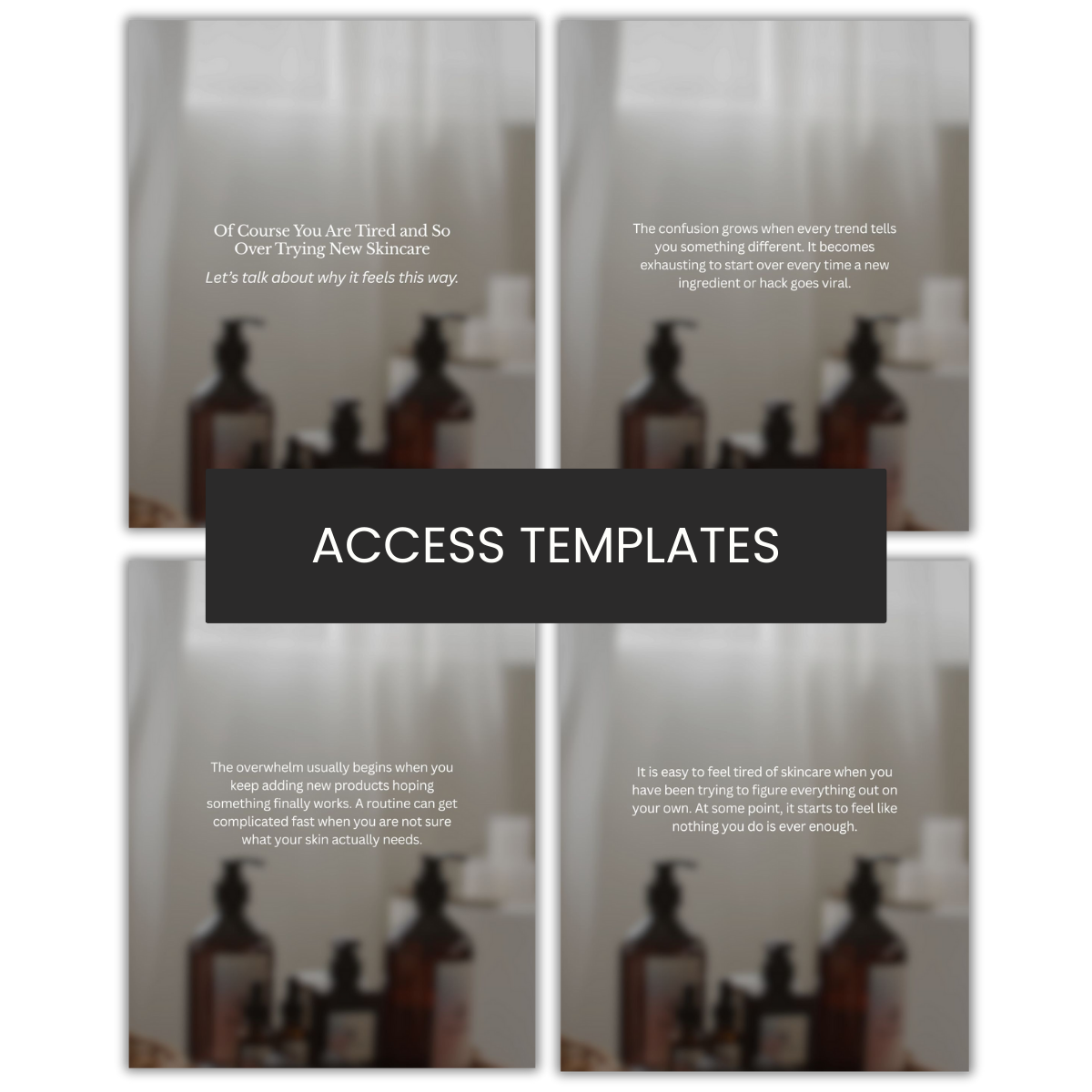 Of Course You Are Tired and So Over Trying New Skincare Carousel