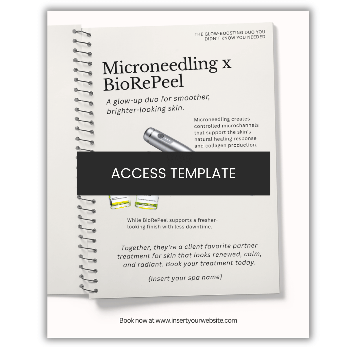 Microneedling x  BioRePeel Graphic