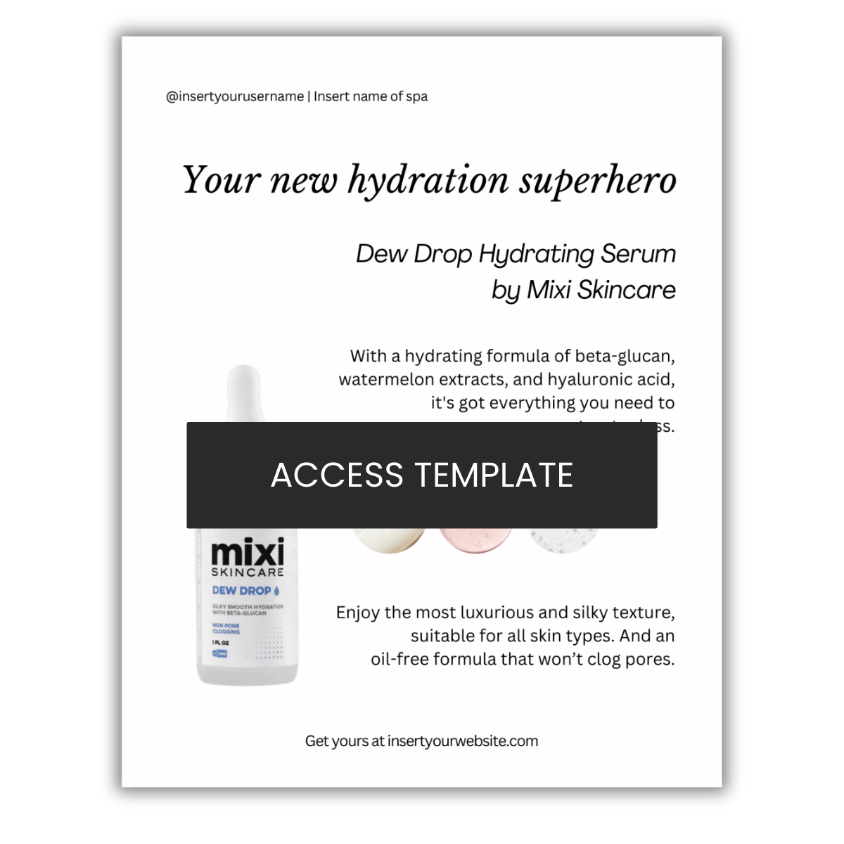 Dew Drop Hydrating Serum by Mixi Skincare