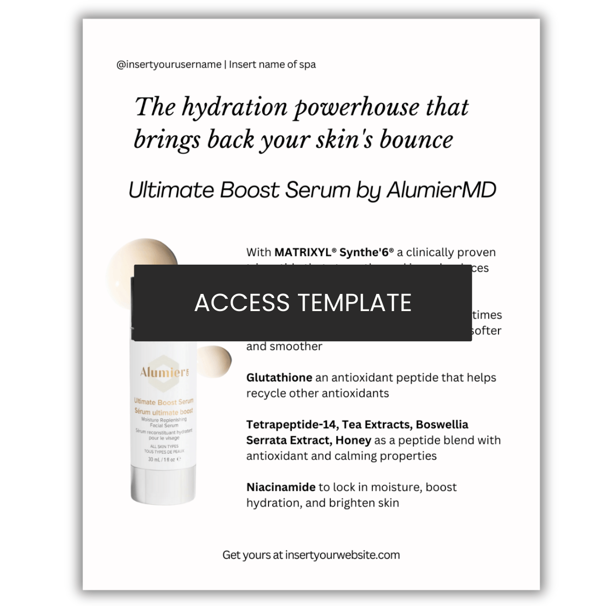 Ultimate Boost Serum by AlumierMD
