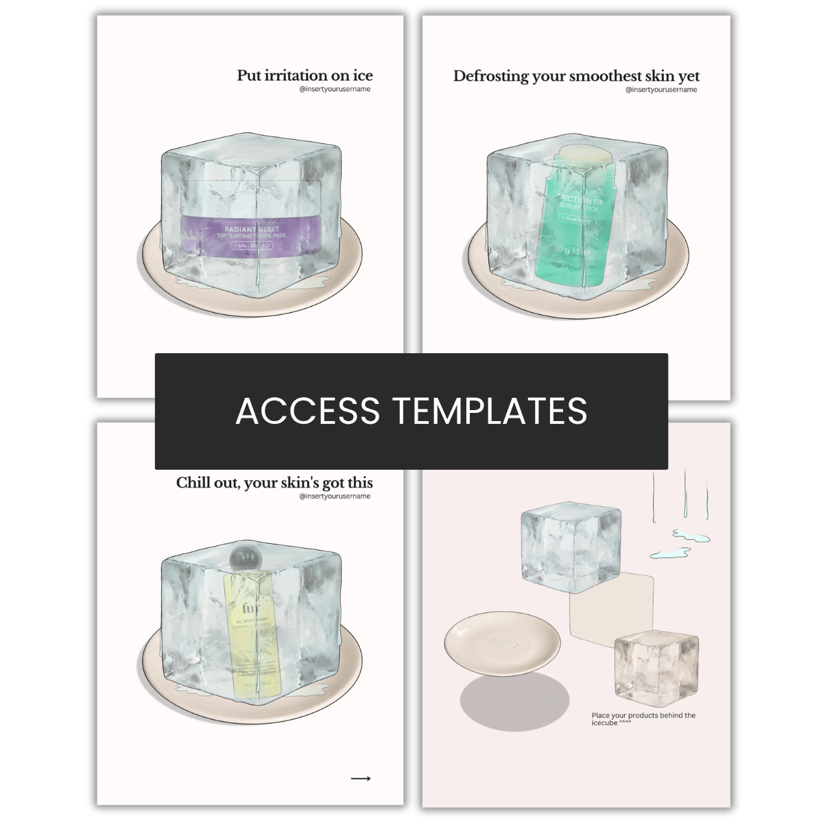 Summer Products Defrosting Illustration