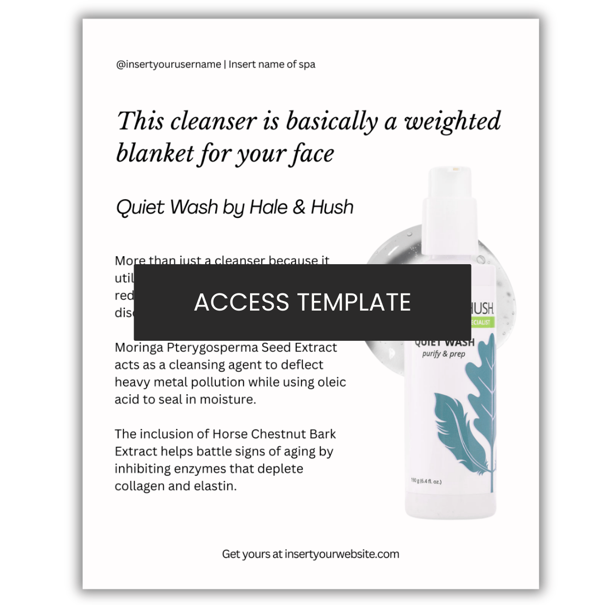 Quiet Wash by Hale & Hush Graphic