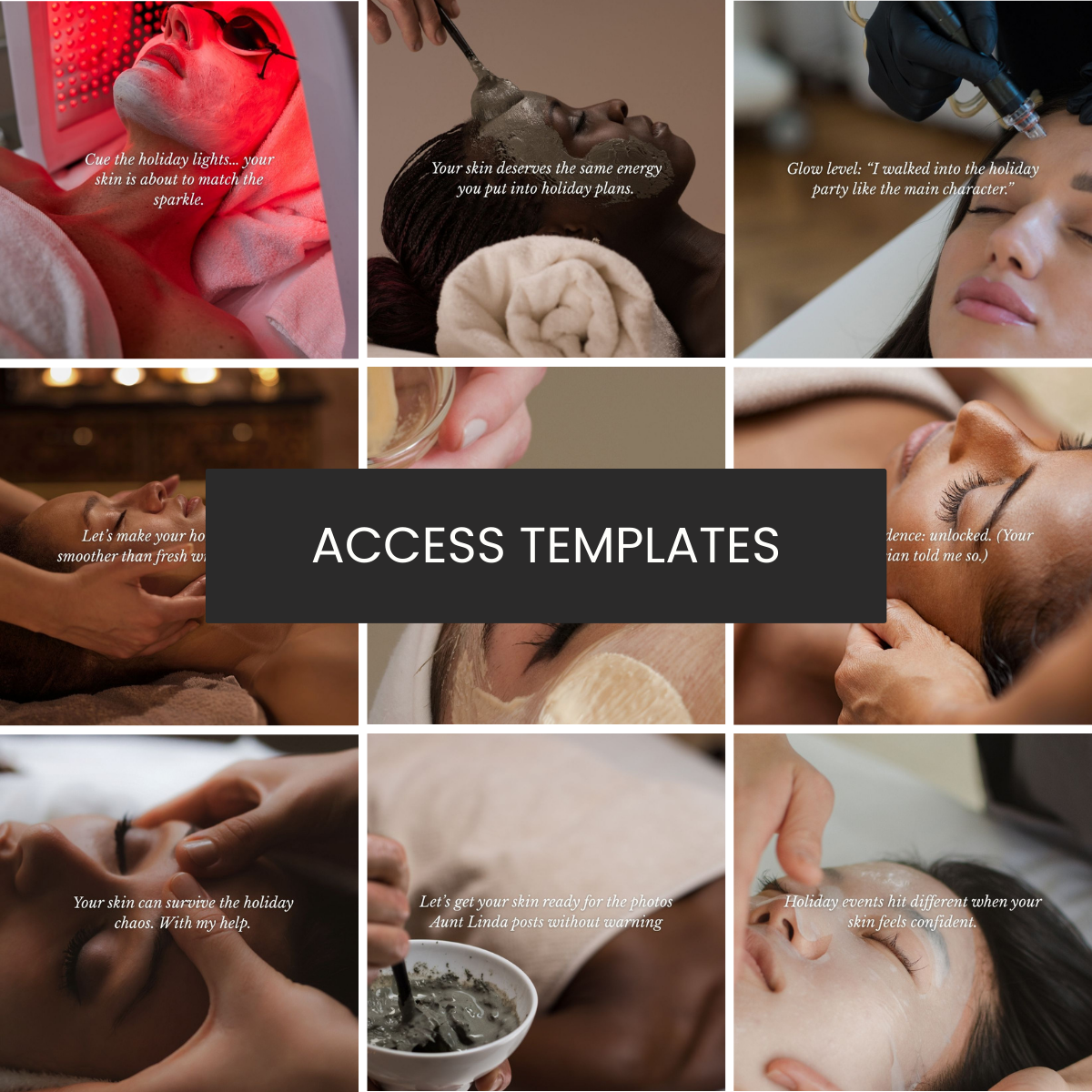 20 Fun Holiday Text Overlays (for graphics, carousels, treatment Reels)