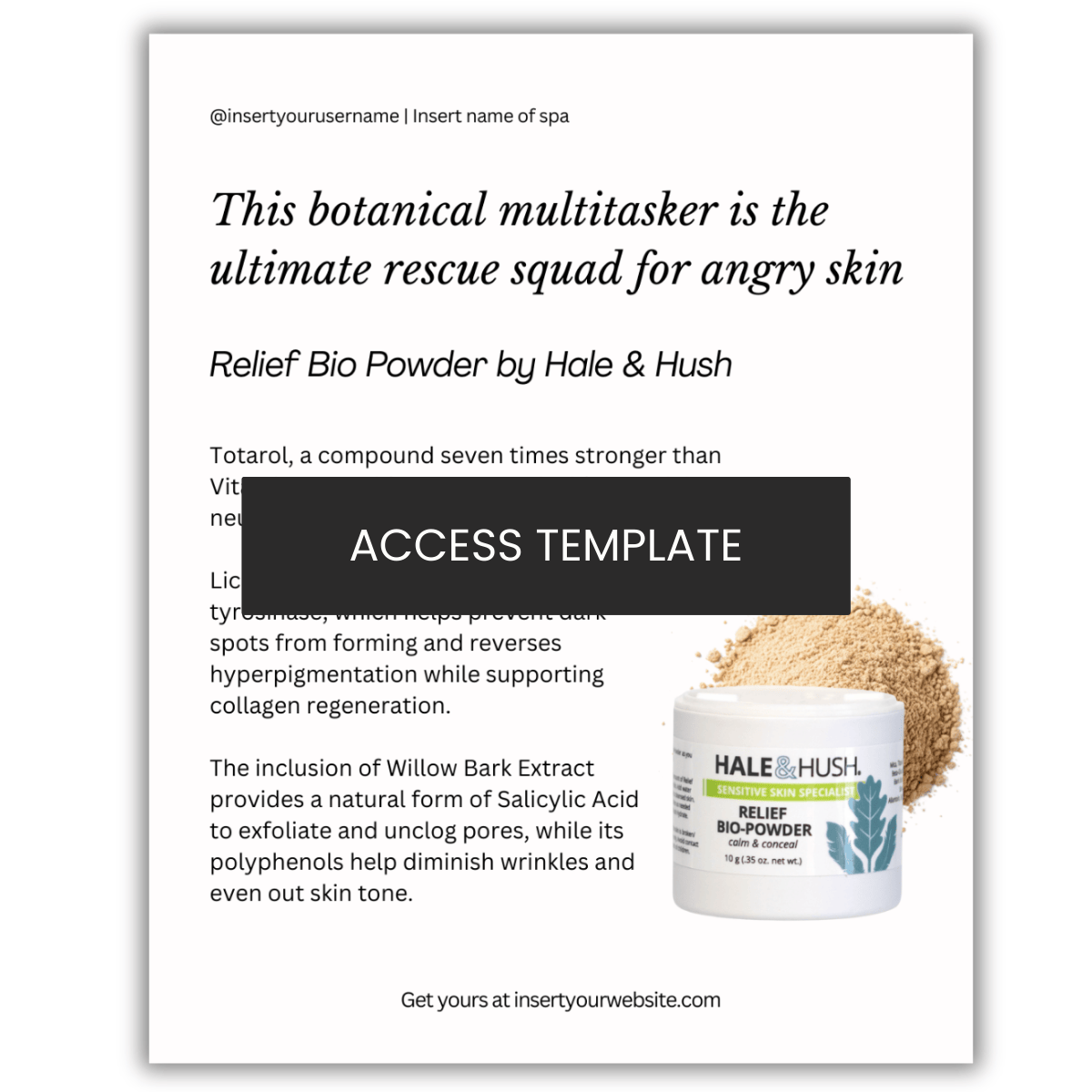 Relief Bio Powder by Hale & Hush Graphic