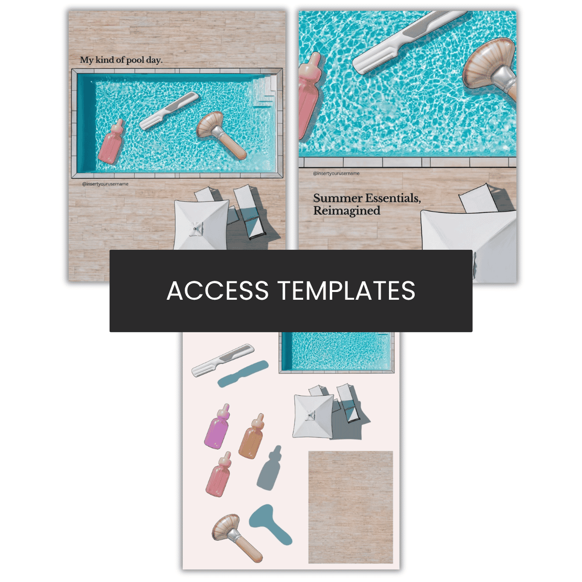 Summer Skin Essentials Illustration