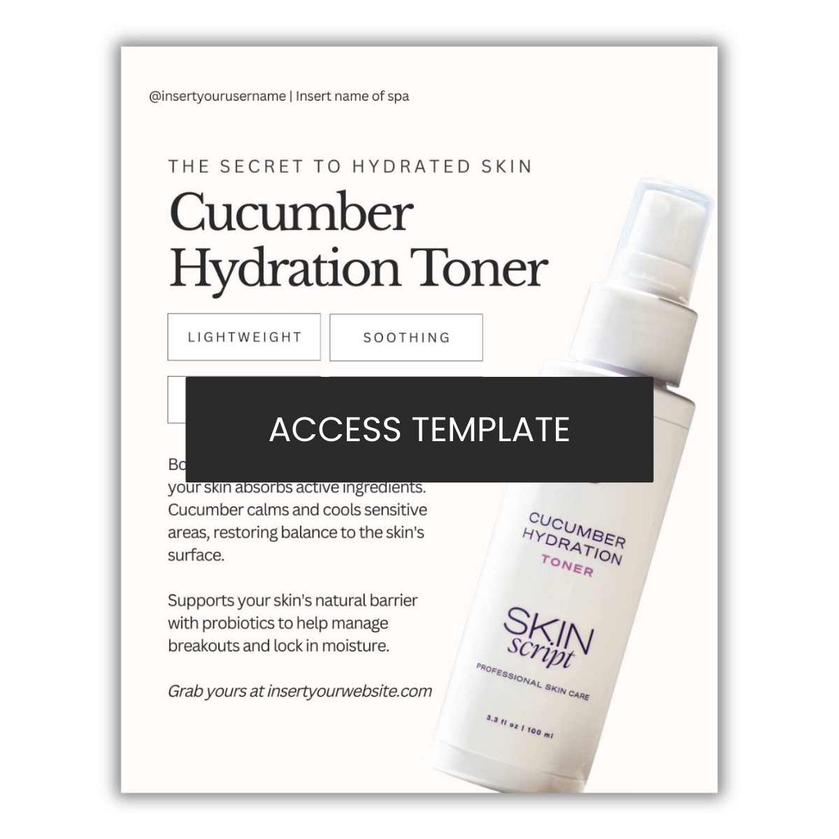 Skin Script Cucumber Hydration Toner