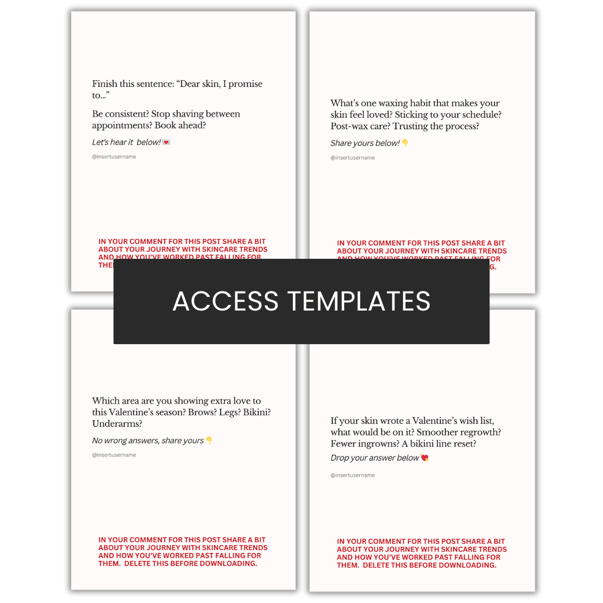 February Community-Building Graphics