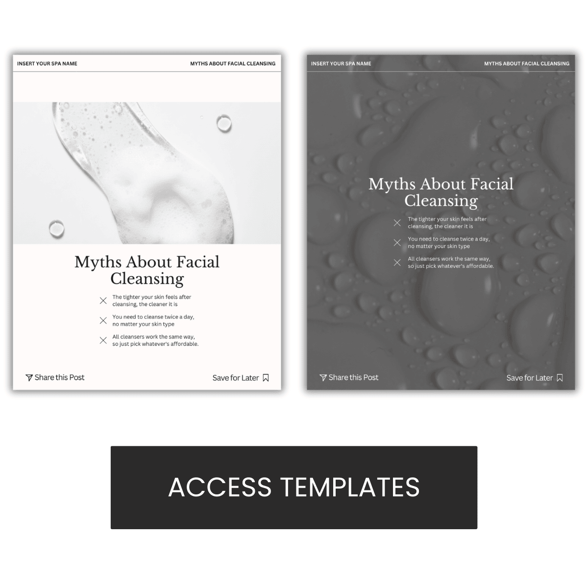 Myths About Facial Cleansing Graphic