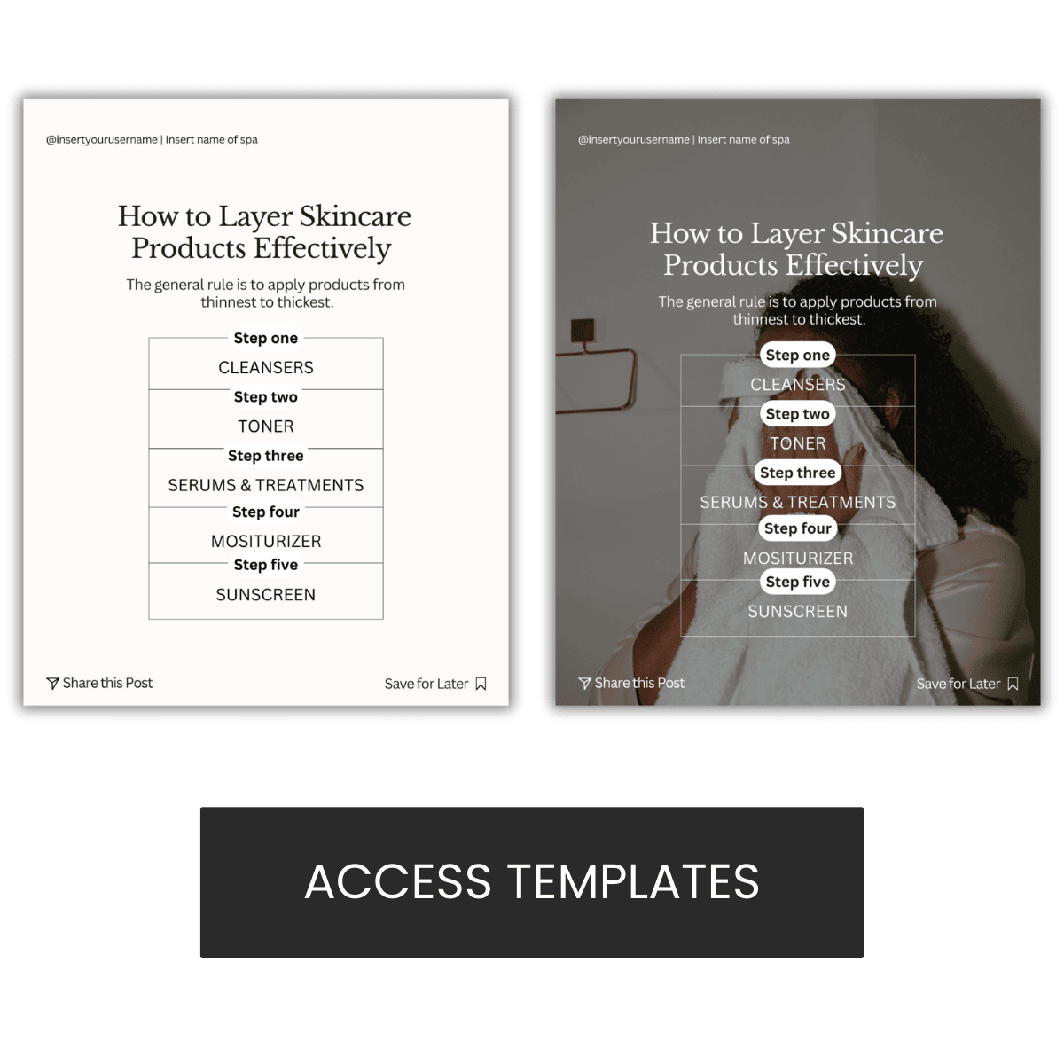 How to Layer Skincare Products Effectively Graphic