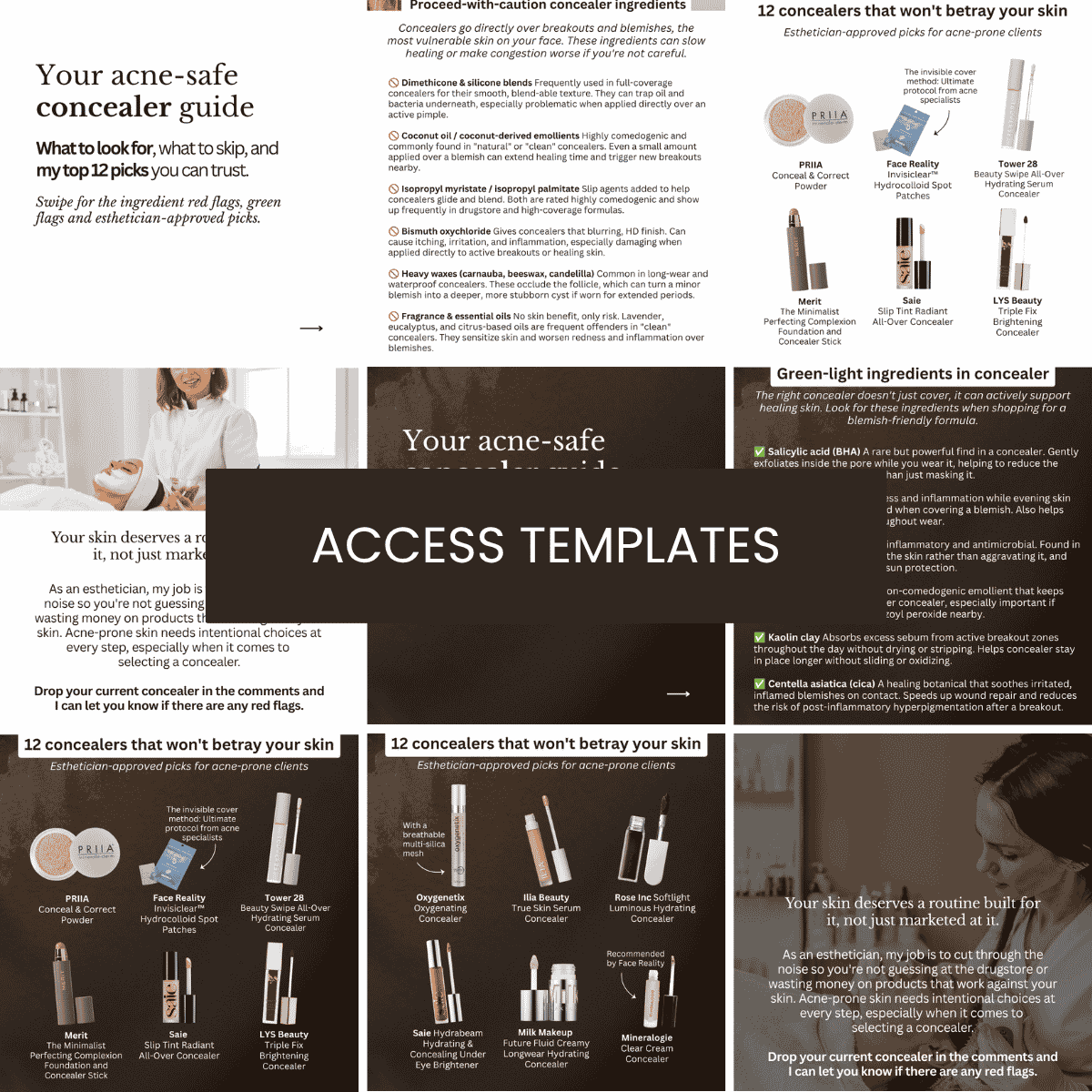 Concealer: Acne-Safe Makeup Guide Collection