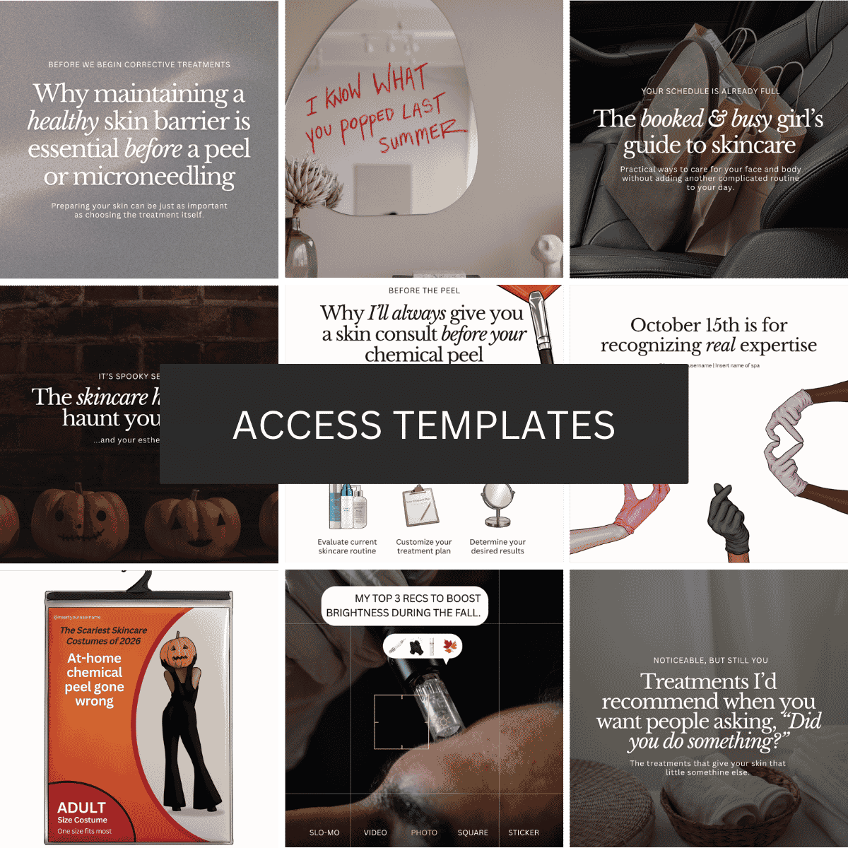 All October Themed Templates (September 24 Additions)