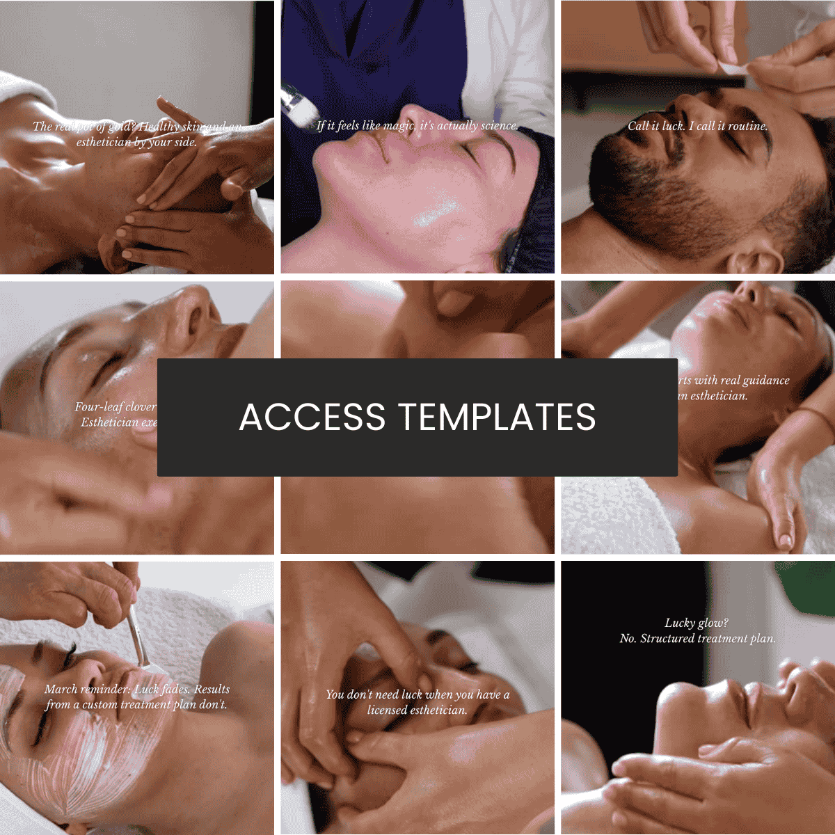 10 Luck Themed Text Overlays (for graphics, carousels, treatment Reels) Collection