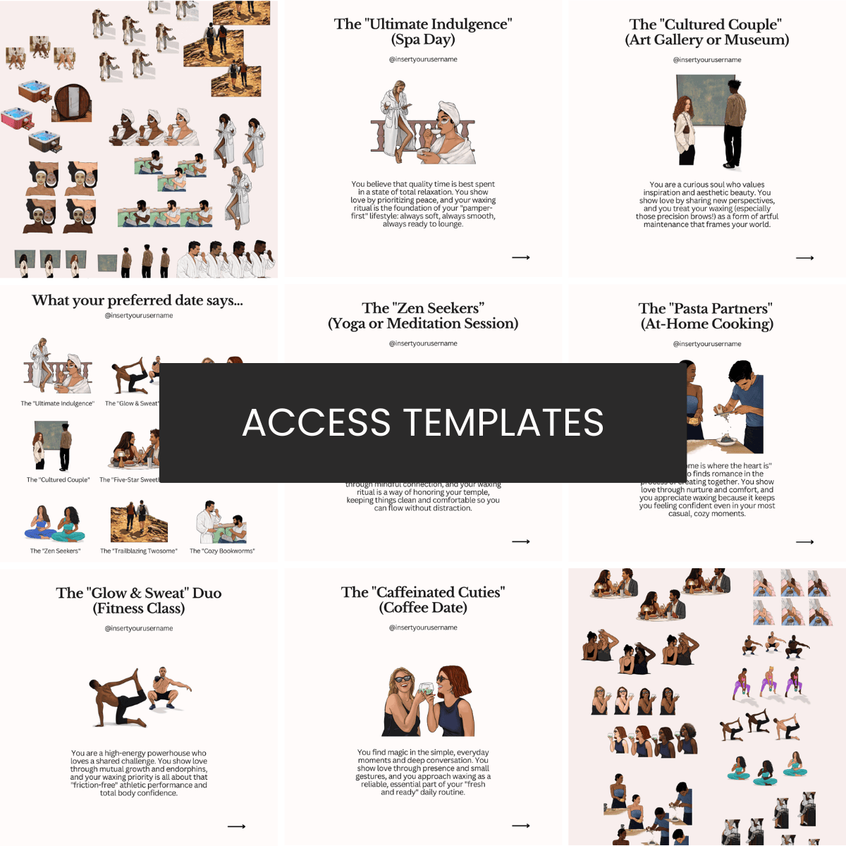 "What your preferred date says... " Carousel