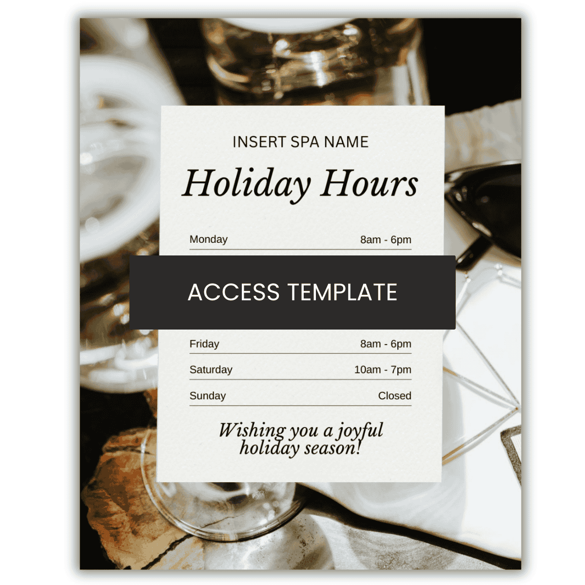 Holiday Hours Update Graphic