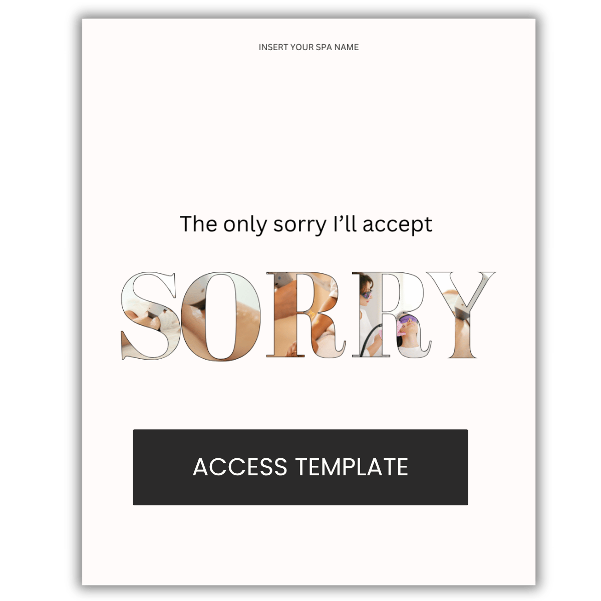 The only sorry I’ll accept Graphic