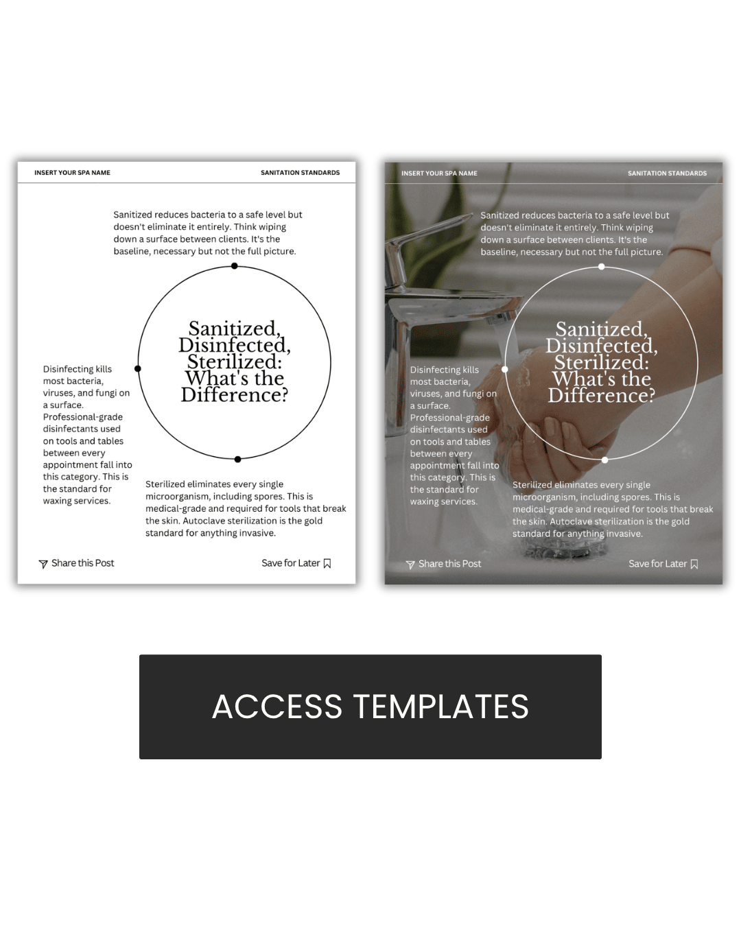 Sanitized, Disinfected, Sterilized: What's the Difference? Graphic