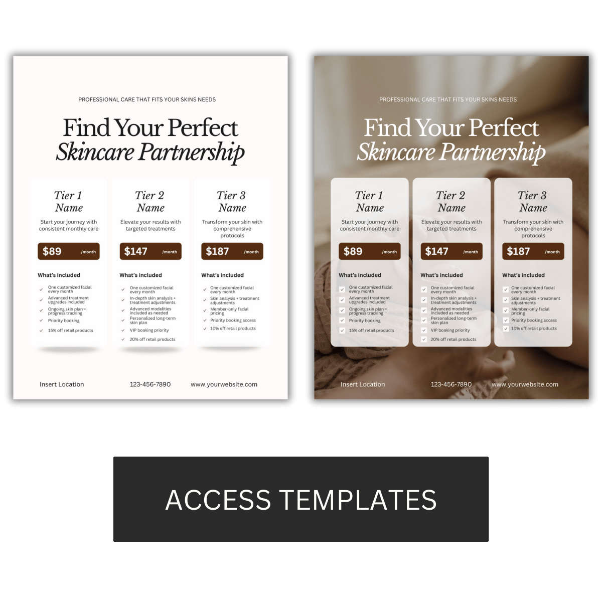 Membership Menu Graphic