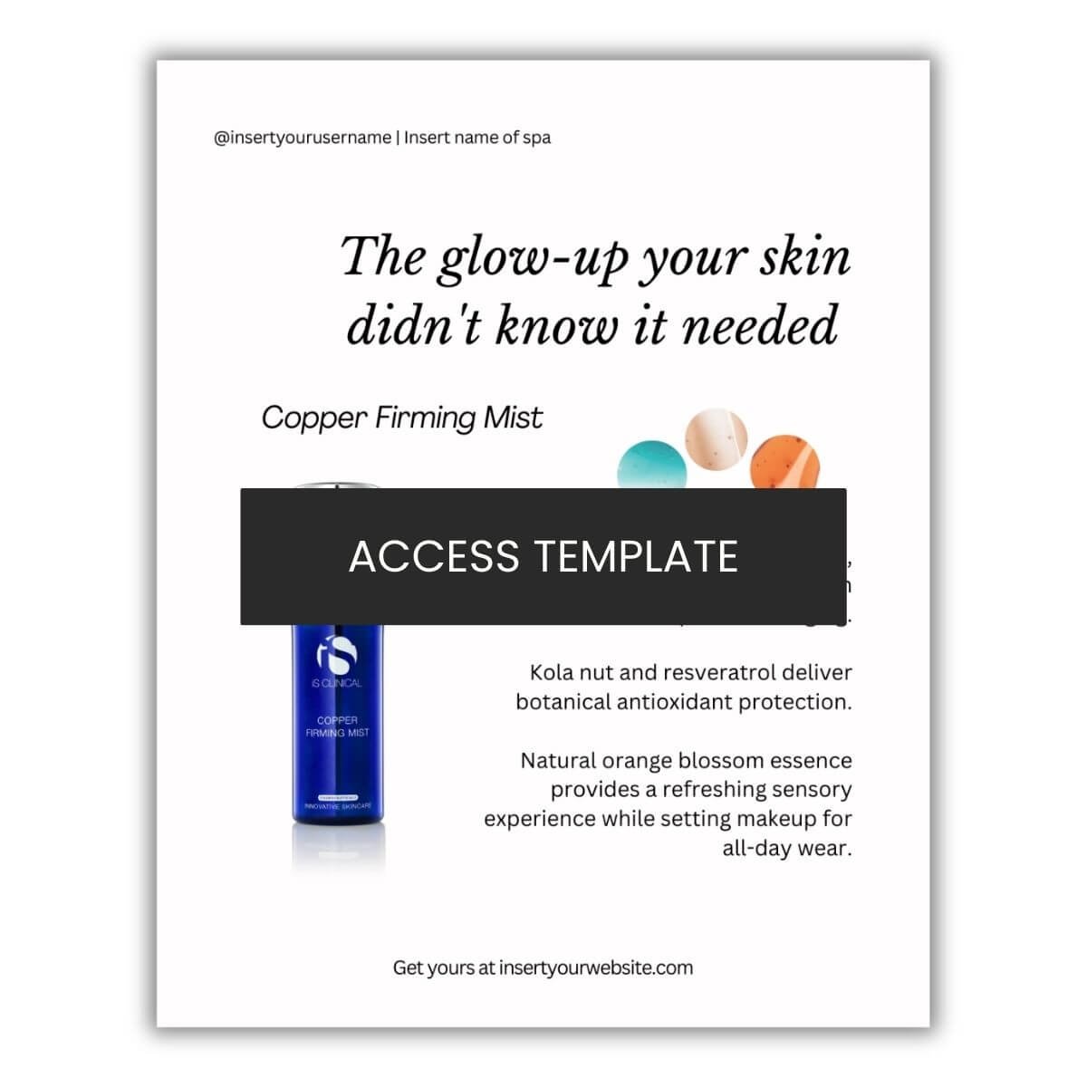 iS Clinical Copper Firming Mist