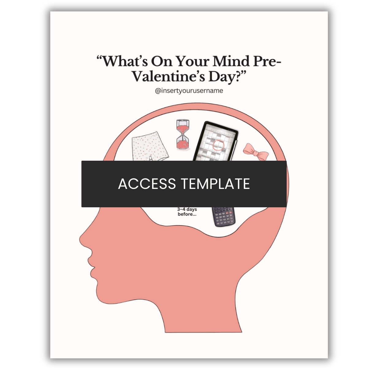 “What’s On Your Mind Pre-Valentine’s Day?” Graphic