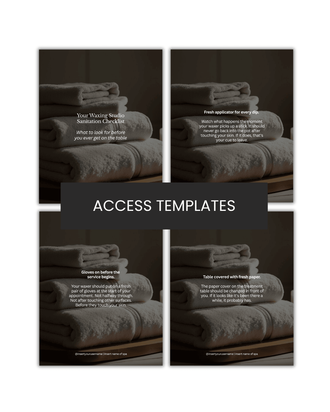 Your Waxing Studio Sanitation Checklist Carousel