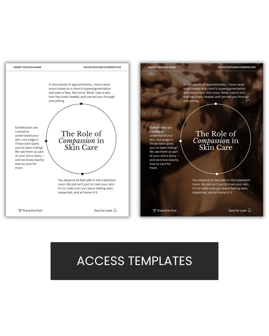 The Role of Compassion in Skin Care Graphic