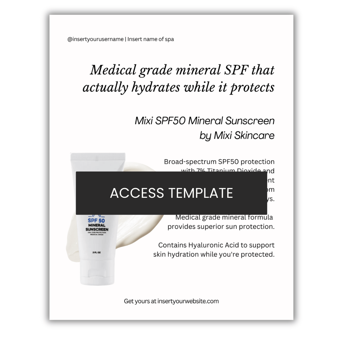 Mixi SPF50 Mineral Sunscreen by Mixi Skincare