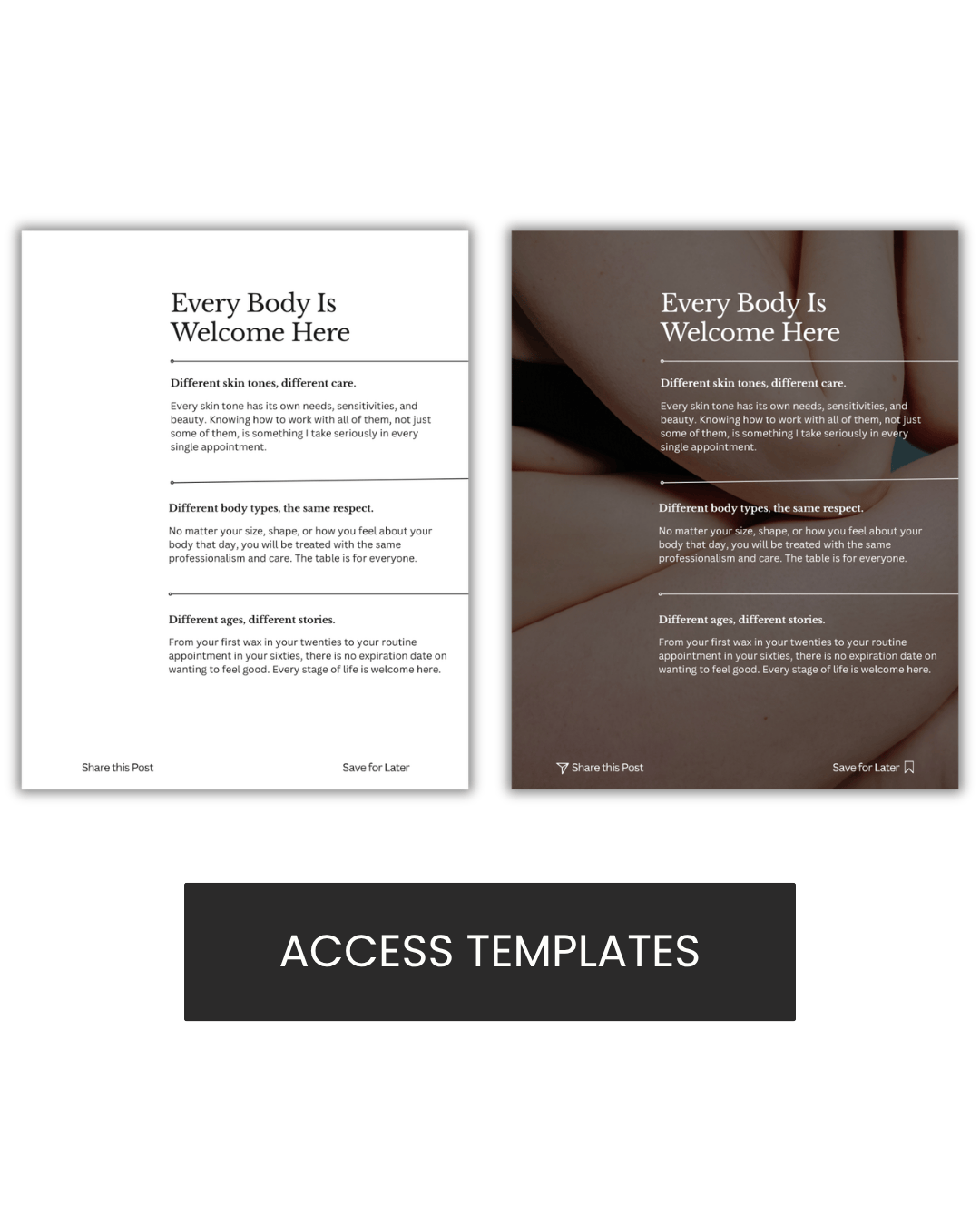 Every Body Is Welcome Here Graphic