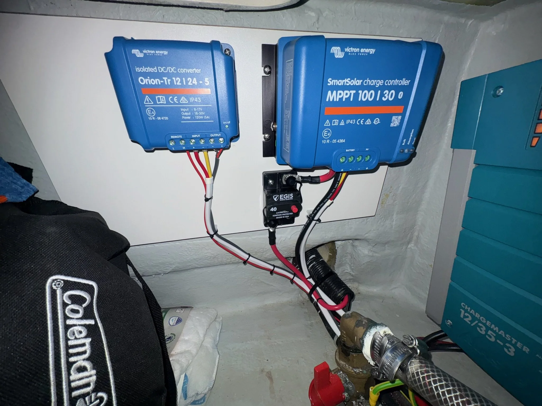 Victron SmartSolar MPPT charge controller installed by Upgrade Marine