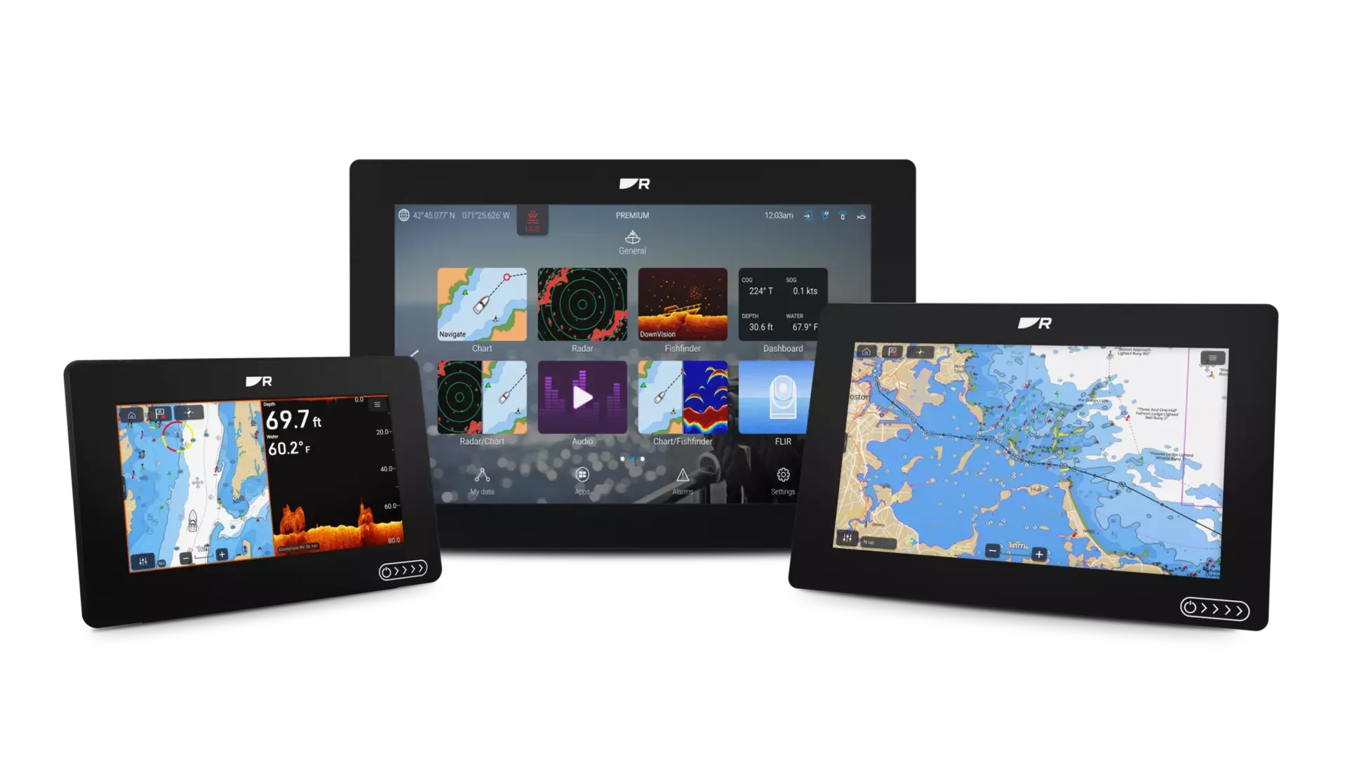 Raymarine Axiom 2 multifunction display installed as part of a marine electronics upgrade in San Diego