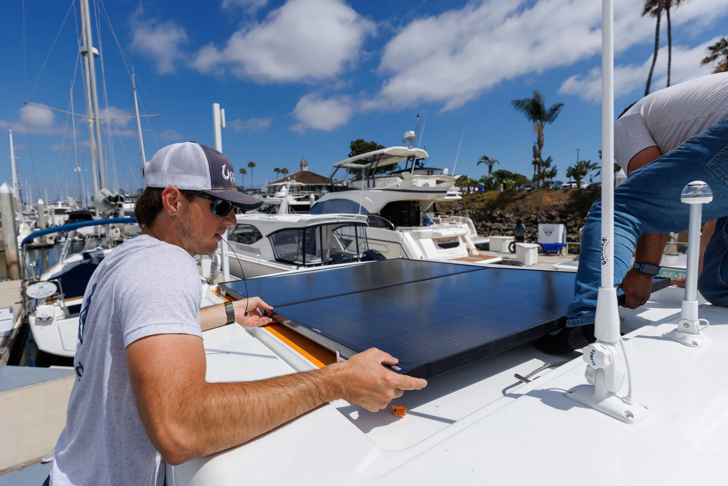 beneteau-antares-9-solar-panel-installation-san-diego