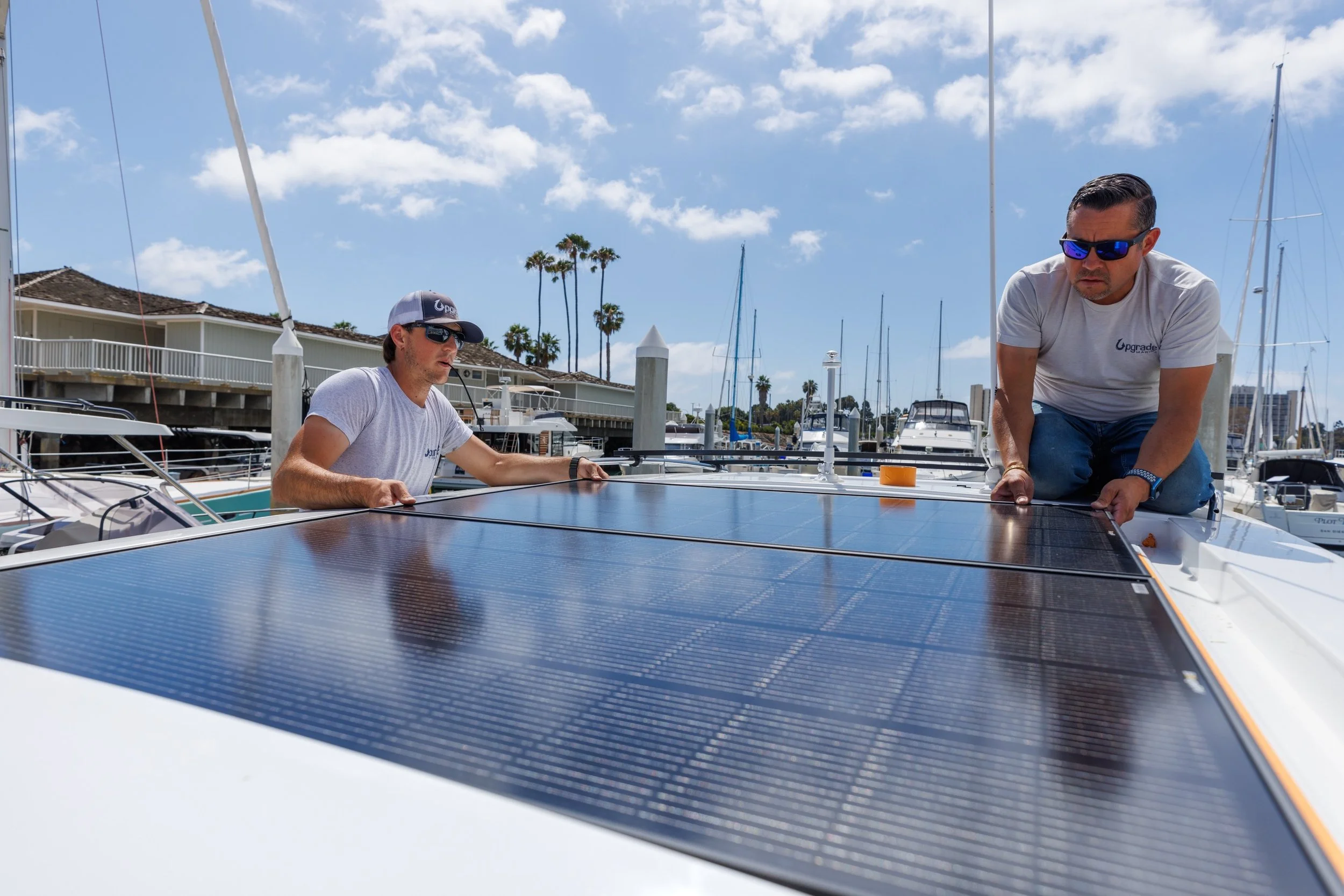 Team work makes the dream work! 

Our crew has been hard at work outfitting this beautiful Beneteau Antares 9 for its new owner with a complete onboard power upgrade. We&rsquo;re installing a custom solar setup along with a lithium battery system, in
