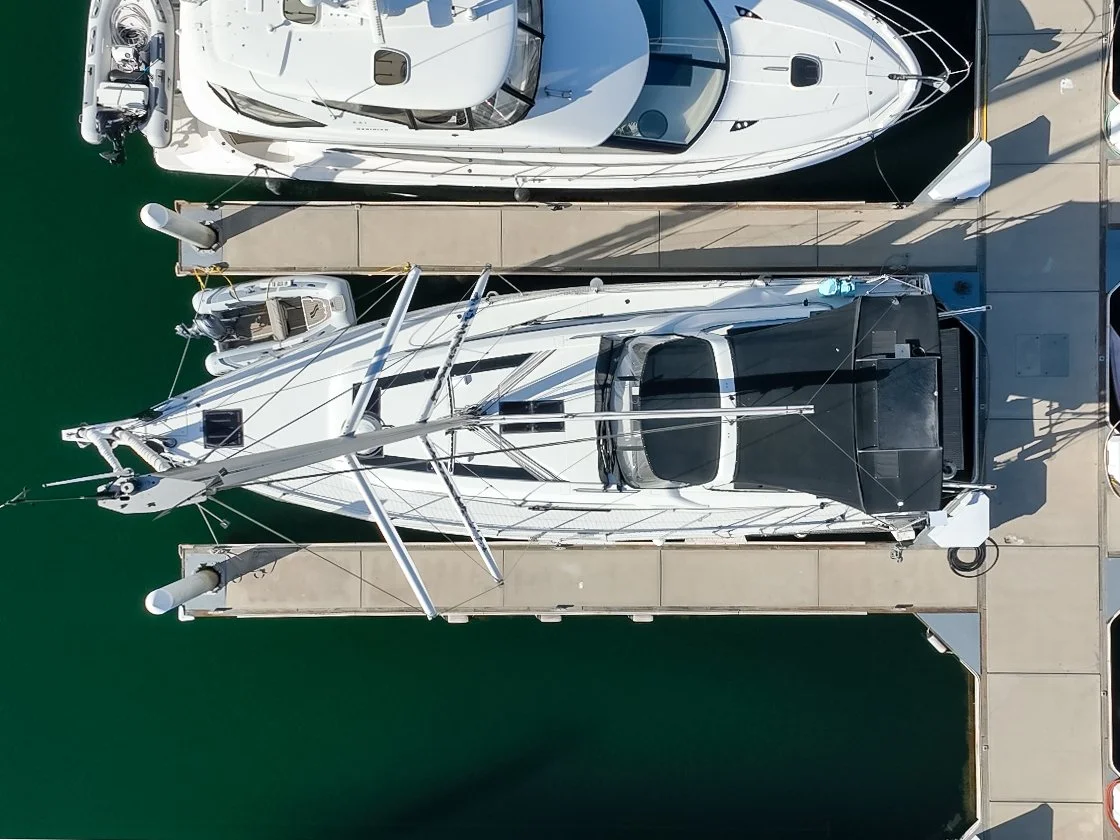 Beneteau Oceanis 51.1 sailboat viewed from above