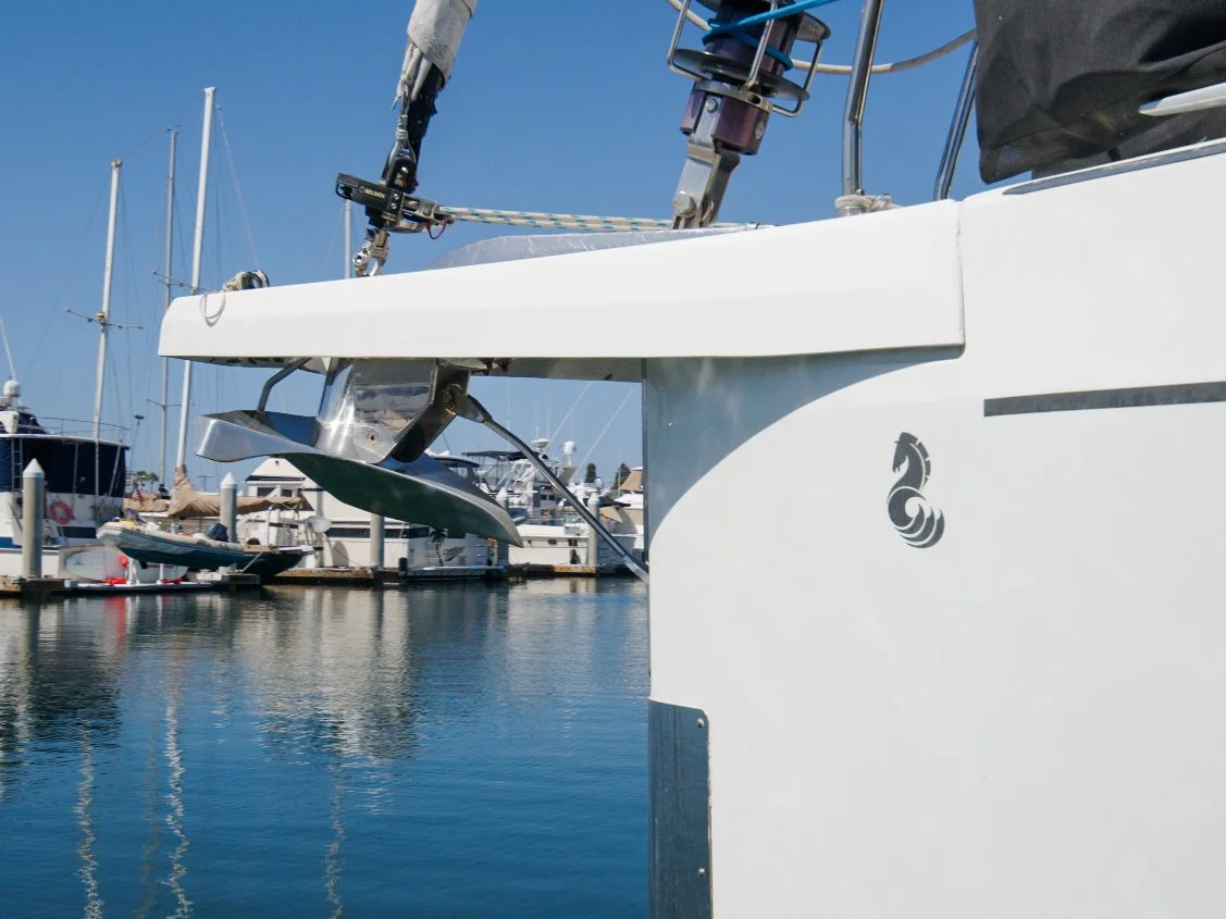 Beneteau Oceanis 51.1 bow with anchor and bowsprit